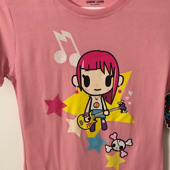 tokidoki Tops - Tokidoki Pink Punk Rocker Shirt